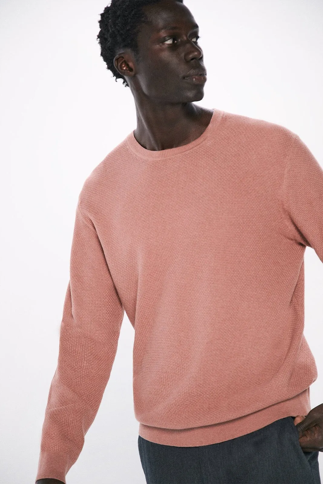 Textured Jumper - Pink
