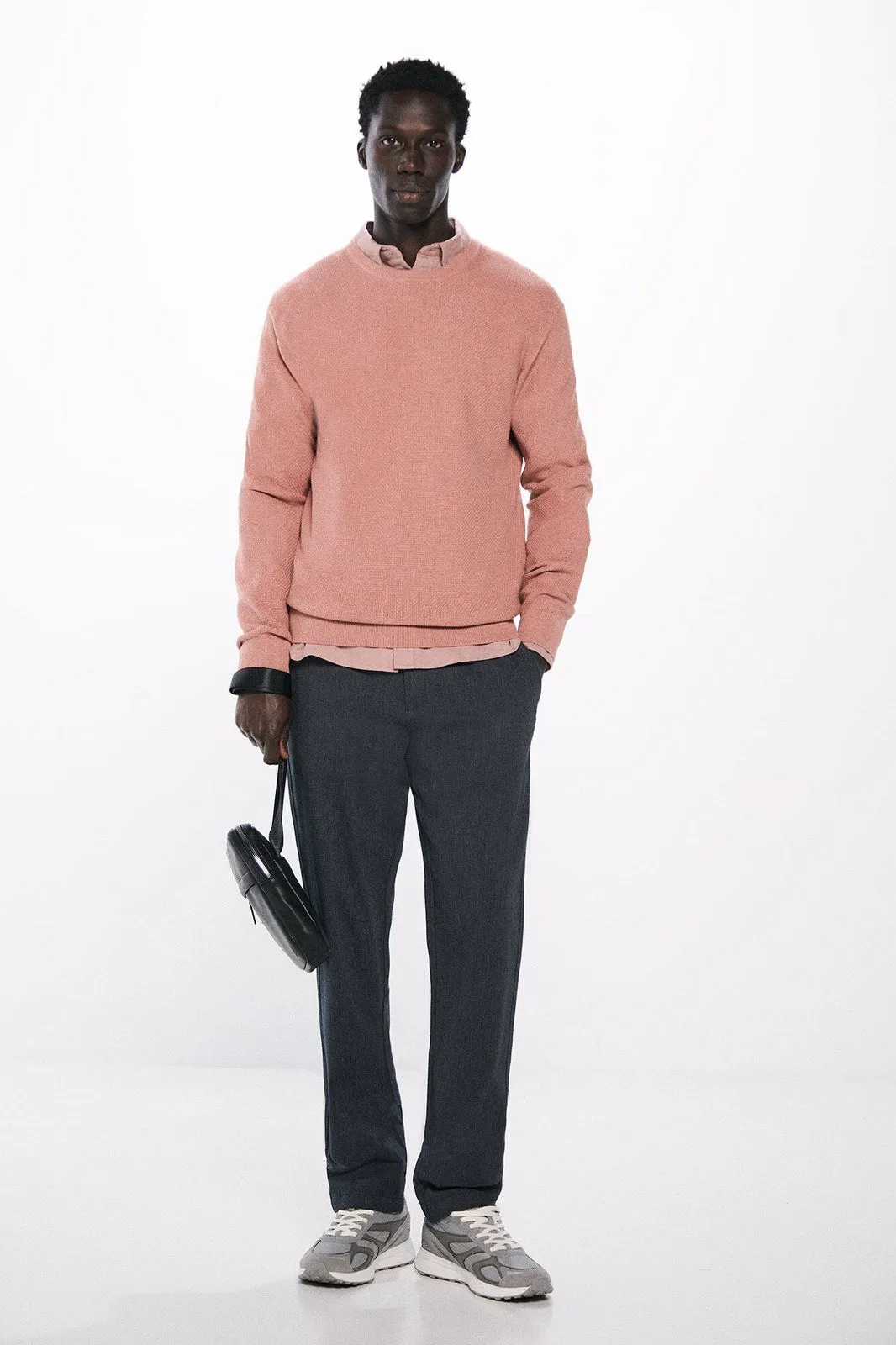 Textured Jumper - Pink
