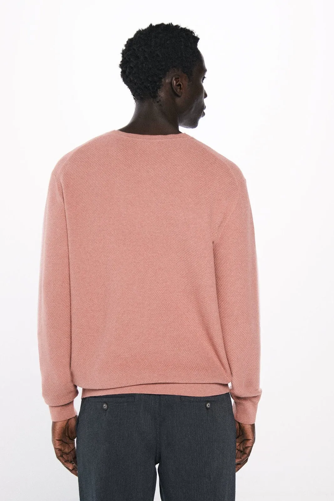 Textured Jumper - Pink