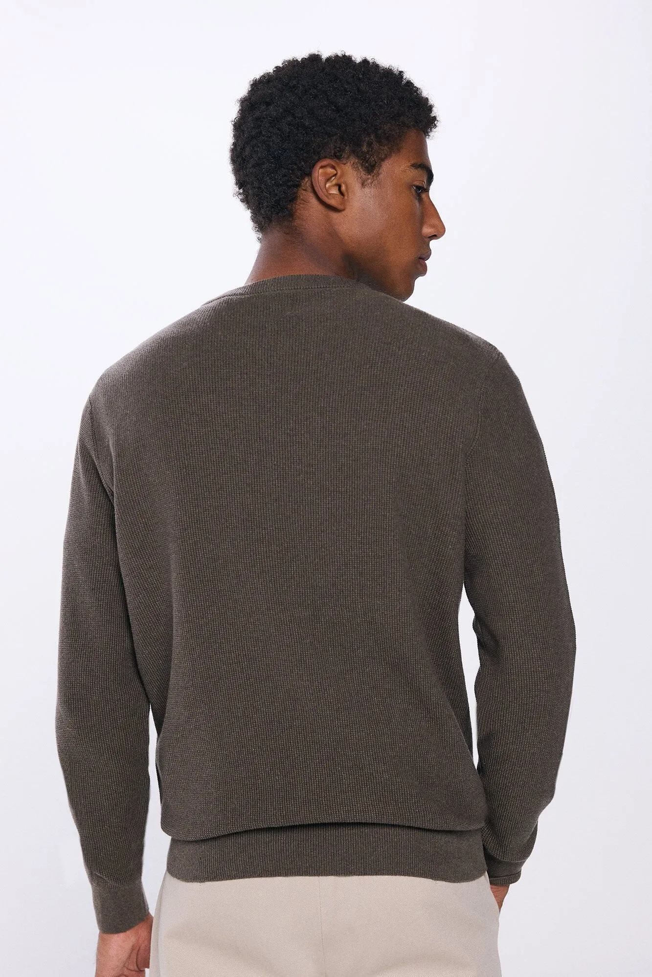 Textured Jumper - Tan