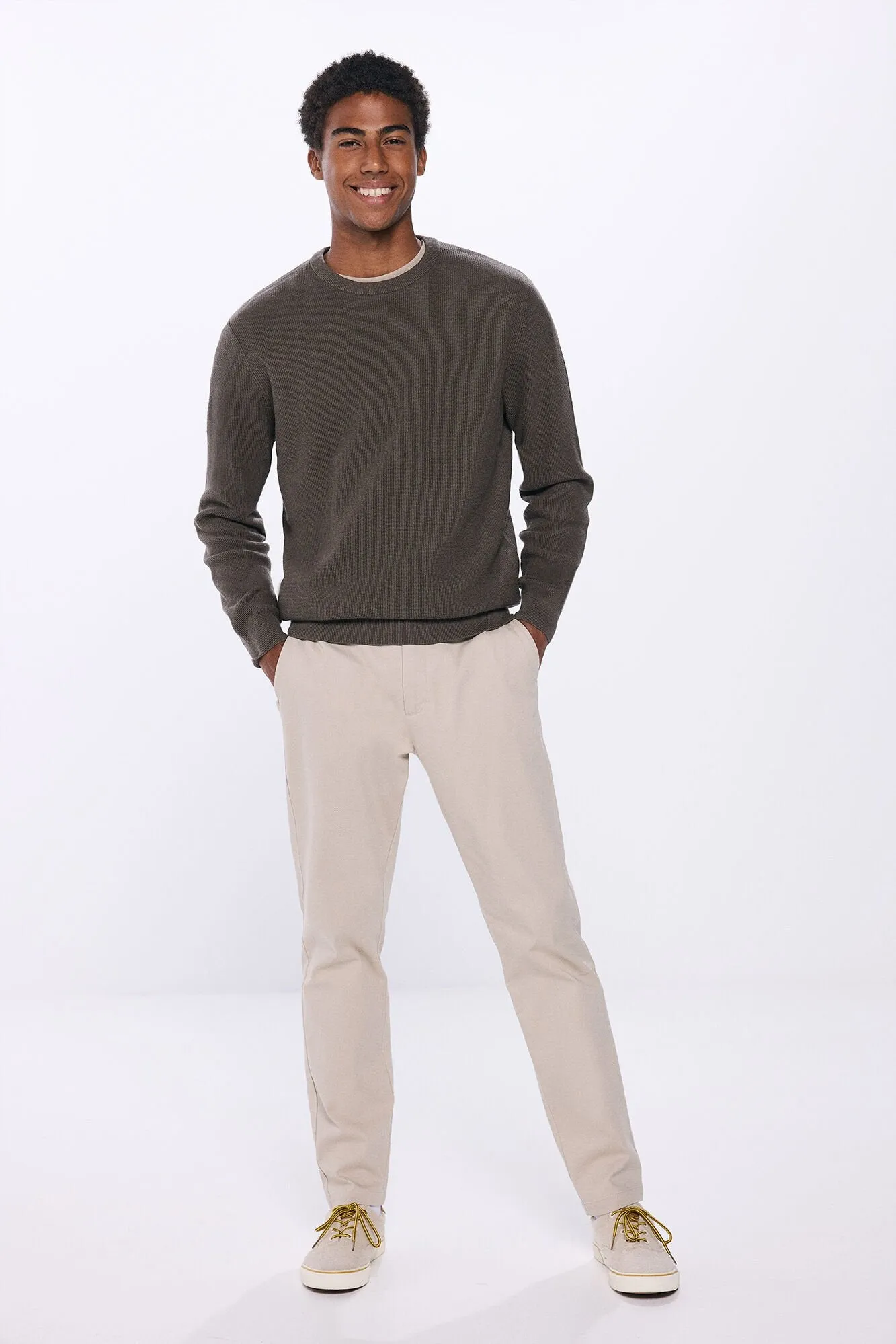 Textured Jumper - Tan