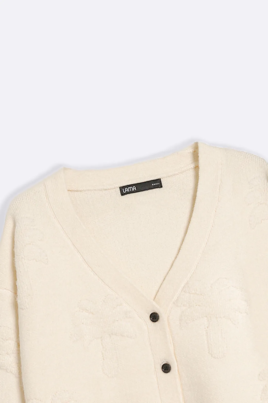 TEXTURED PALM CARDIGAN