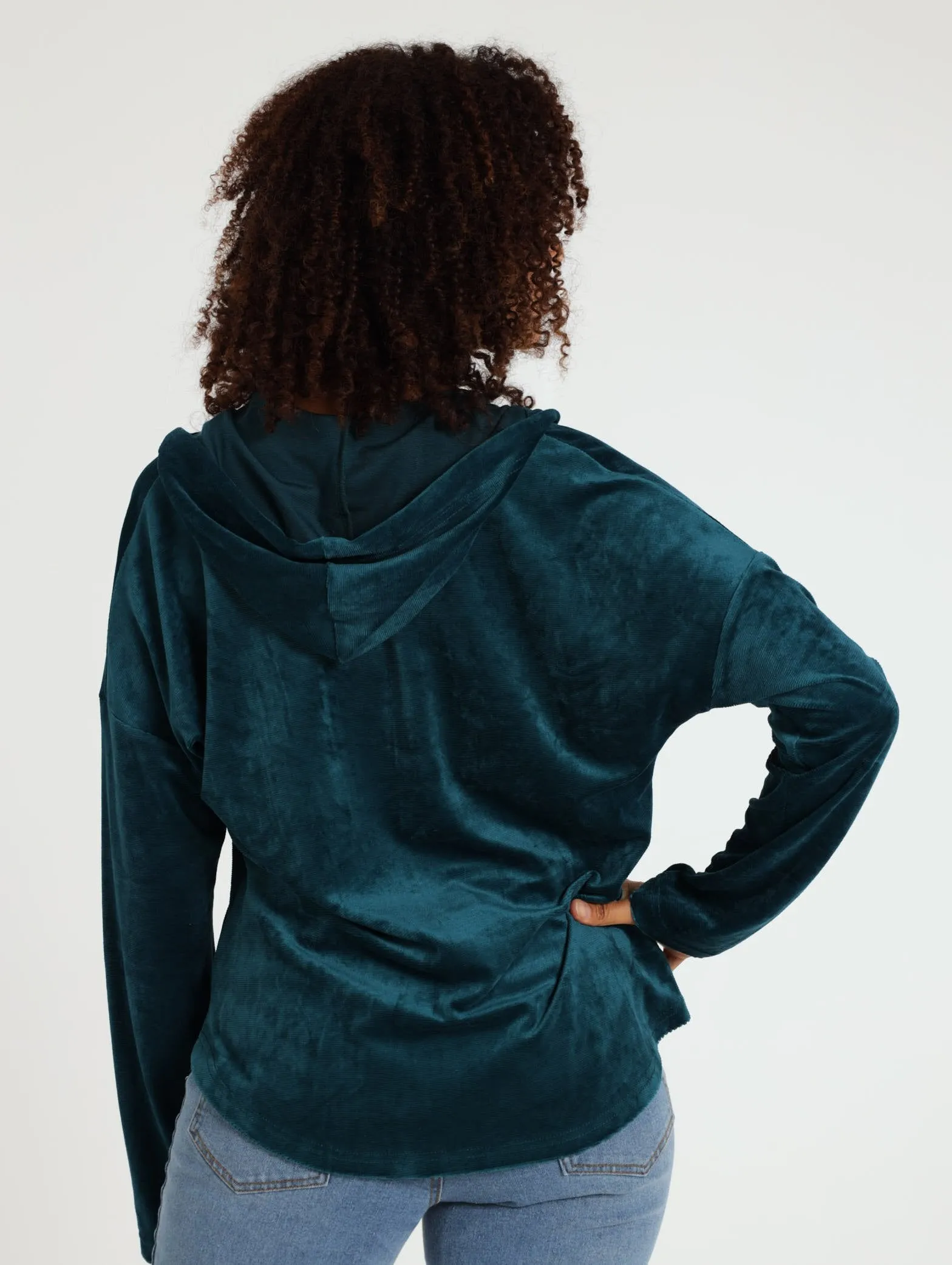 Textured Zip Through - Blue