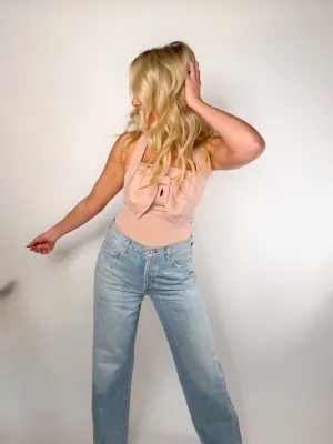 The Blush Bow Halter Top