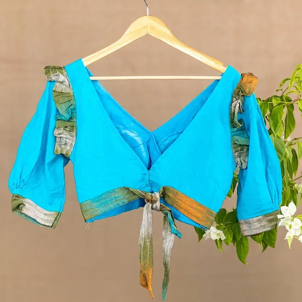 Turquoise Green Cotton Blouse