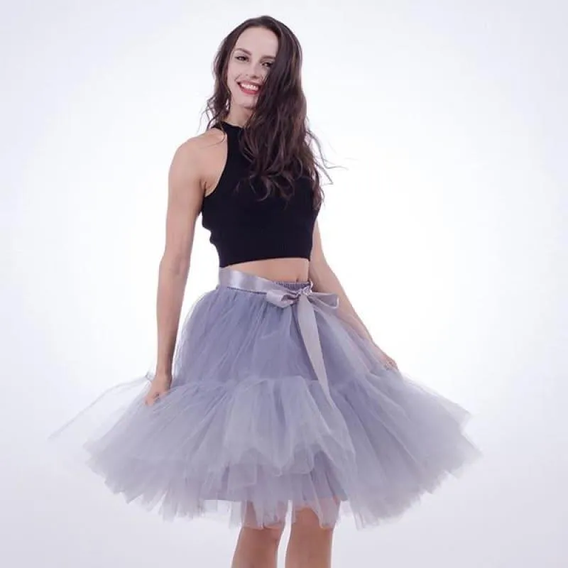 Tutu Tulle Skirt Vintage Pleated Skirt