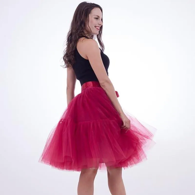 Tutu Tulle Skirt Vintage Pleated Skirt