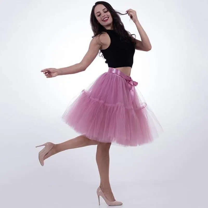 Tutu Tulle Skirt Vintage Pleated Skirt
