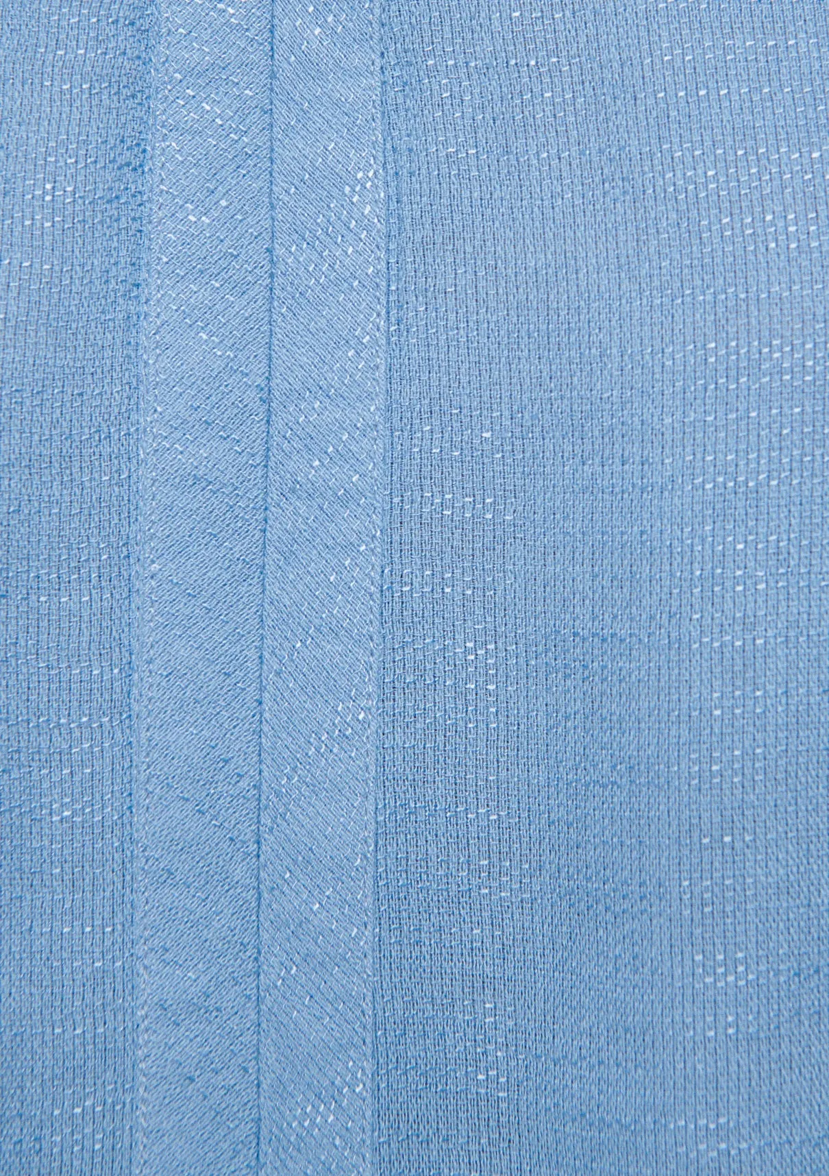 V Neck Blue Blouse