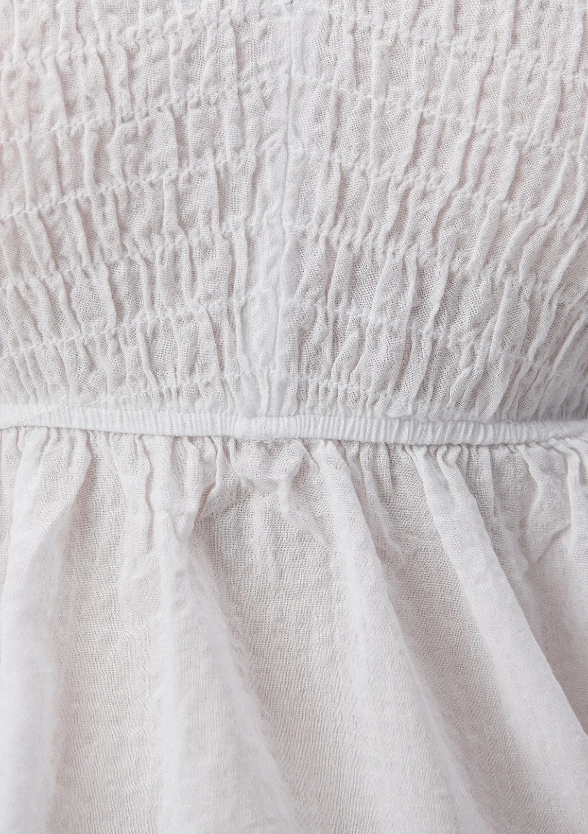 V Neck White Blouse