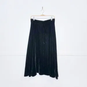 vintage doo liebe black velvet maxi skirt