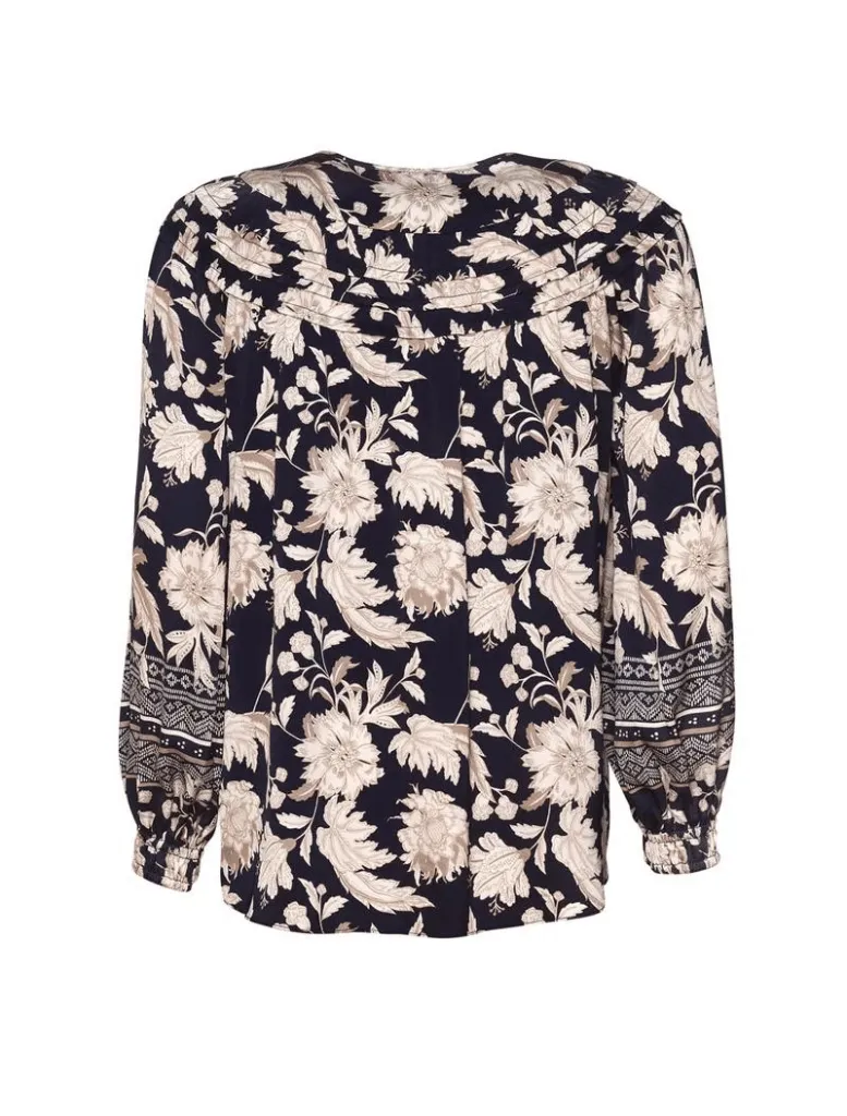 Visionary Blouse-Indigo/Multi