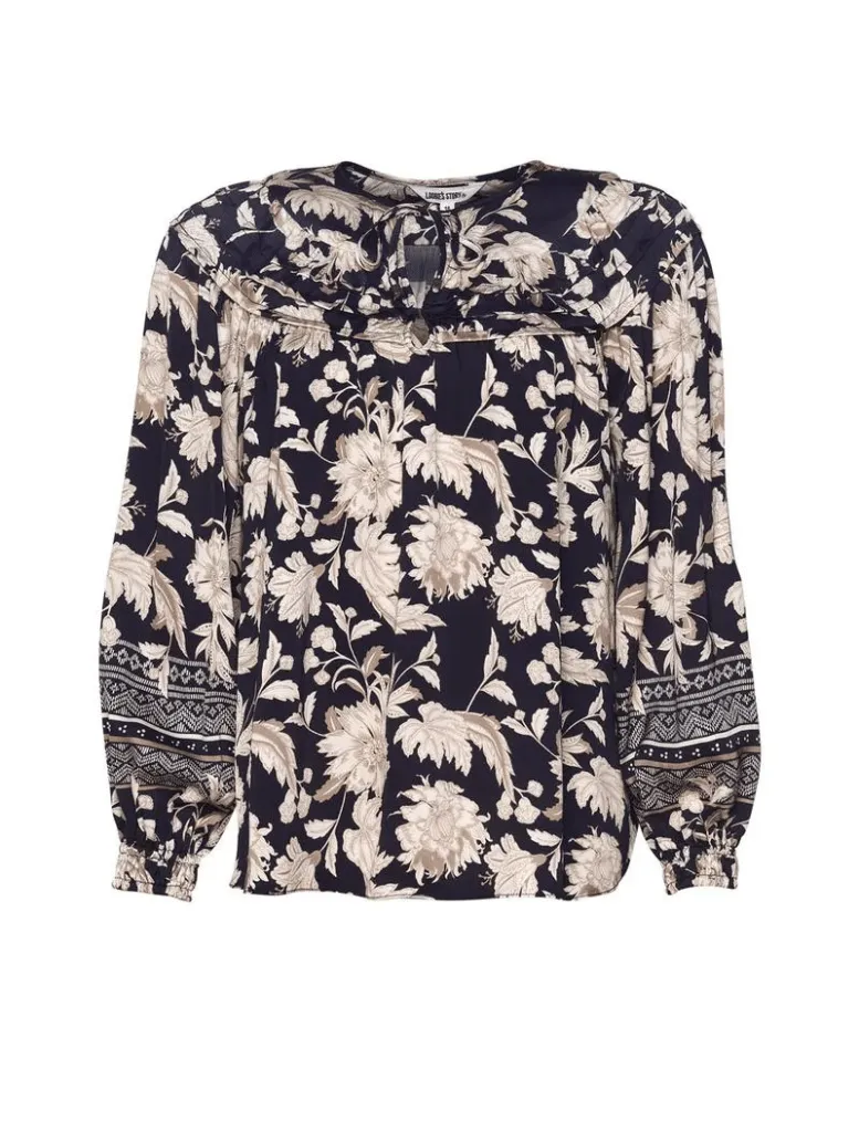 Visionary Blouse-Indigo/Multi