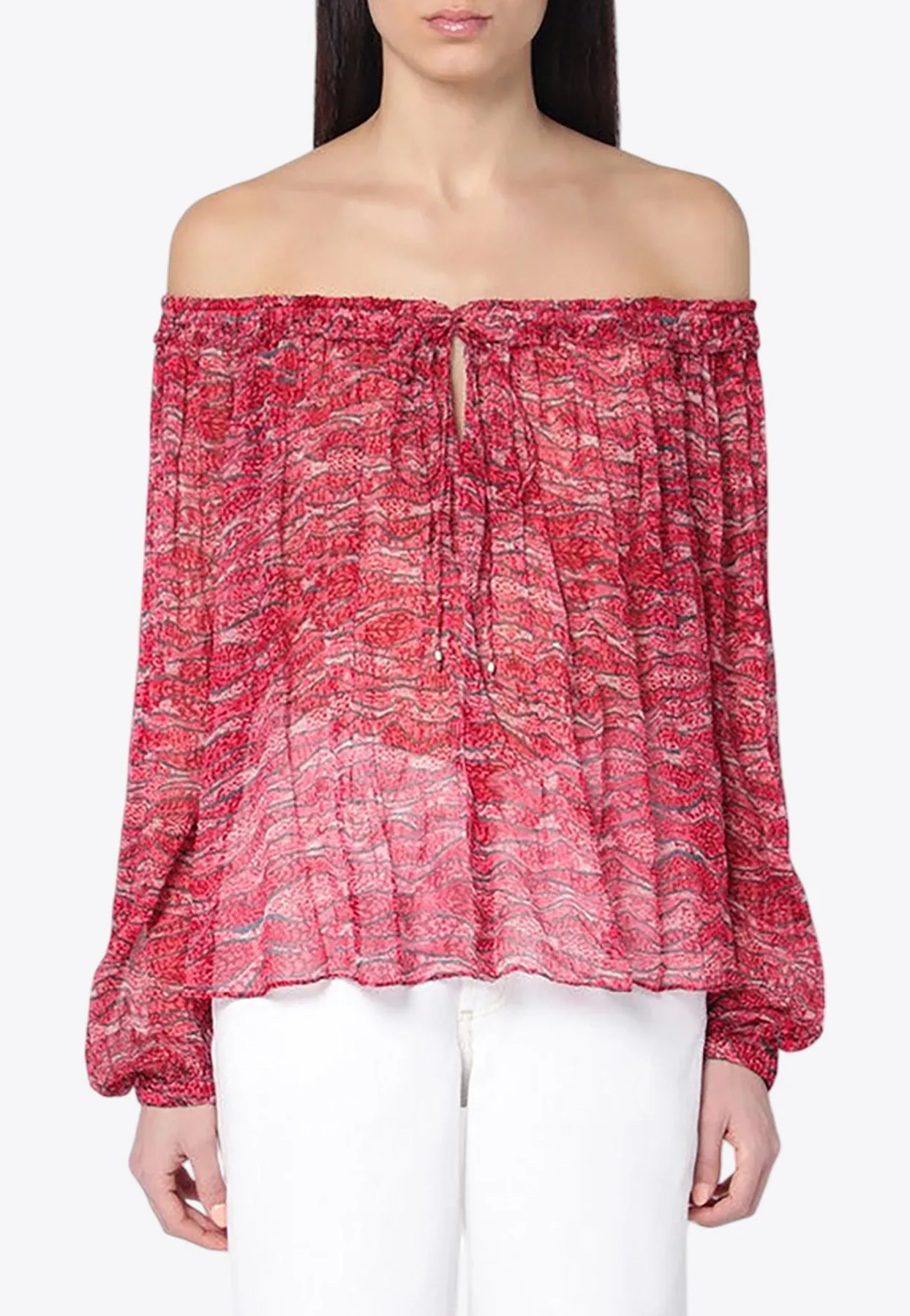 Vutti Off-Shoulder Printed Blouse
