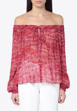 Vutti Off-Shoulder Printed Blouse
