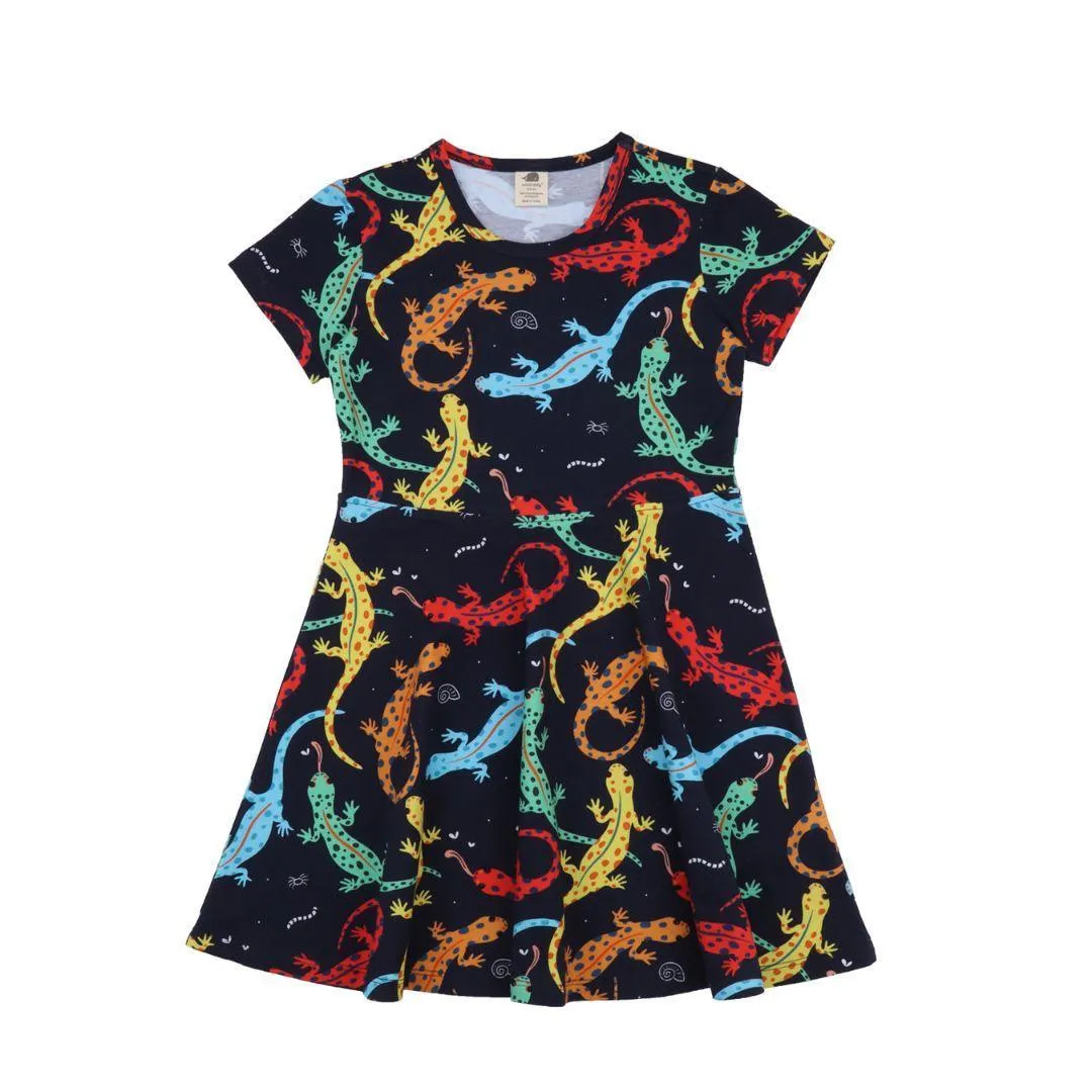 Walkiddy Colourful Salamanders Spin Dress