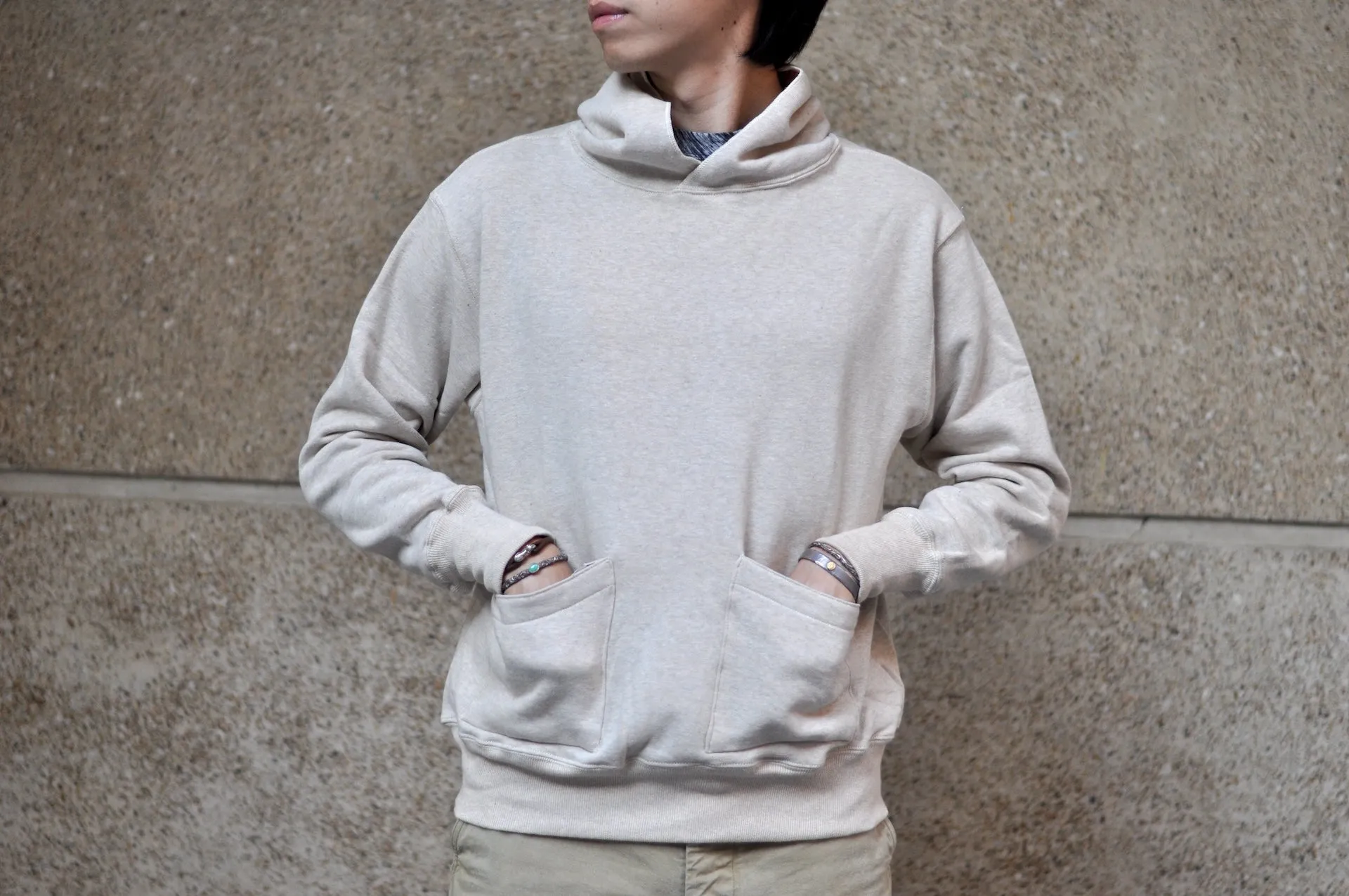 Warehouse Lot.453 10oz Loopwheeled "Footy" Pull Over (Oatmeal)