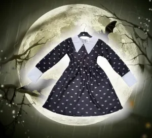 Wednesday Dress Black/White