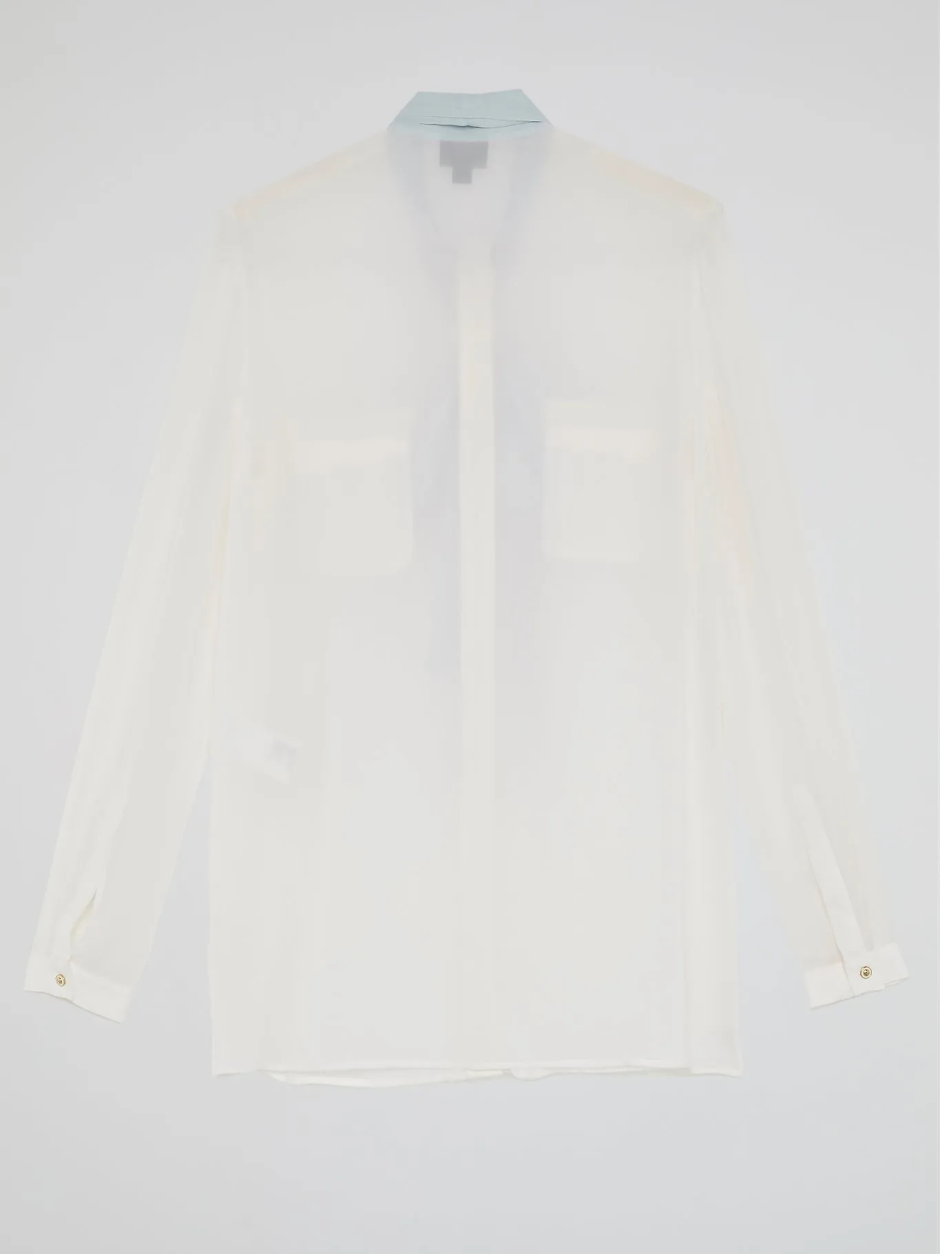 White Bow Tie Blouse