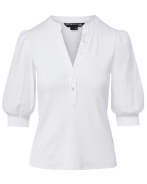 White Coralee Top