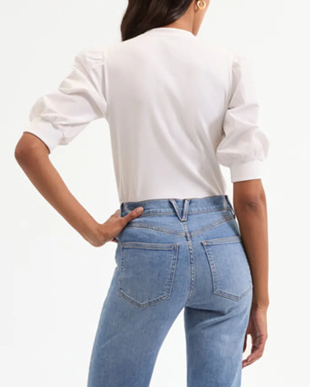 White Coralee Top