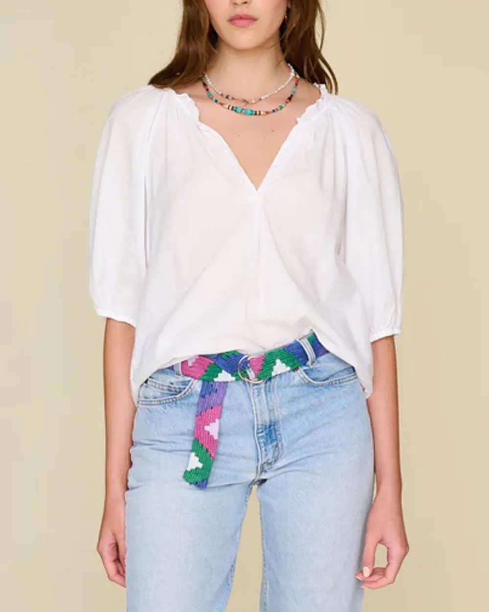 White Jules Top
