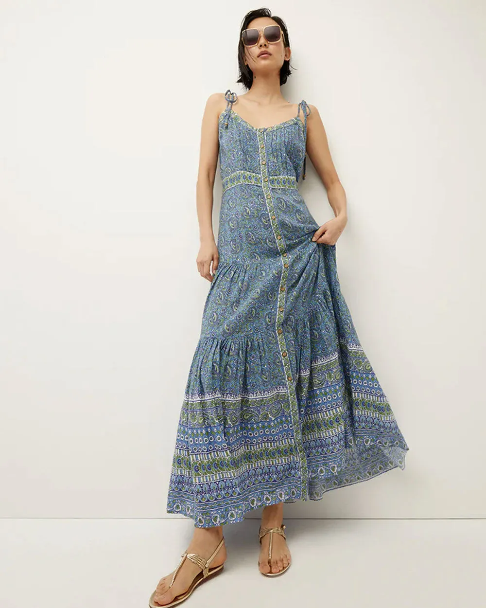Windansea Blue Multi Maxi-Dress