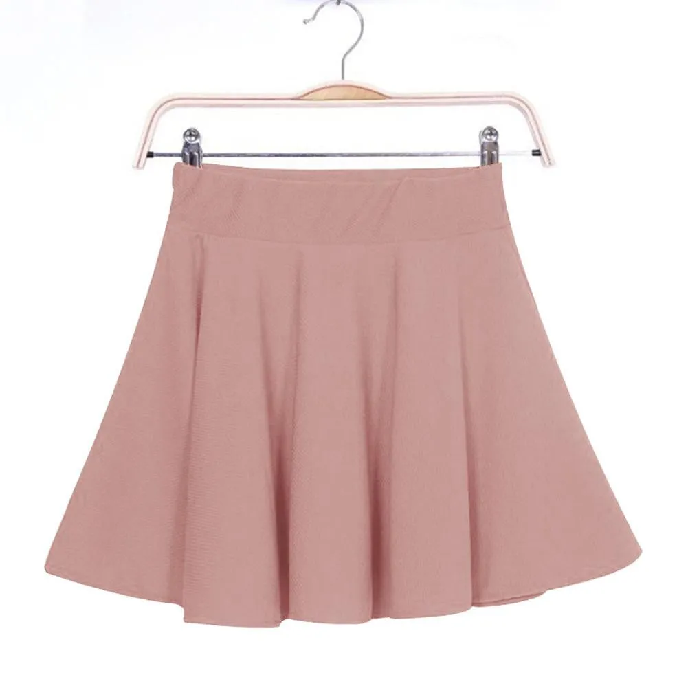Women Skirt Mini Short Skirt Fall Skirts Womens Stretch High Waist Pleated Tutu Skirt