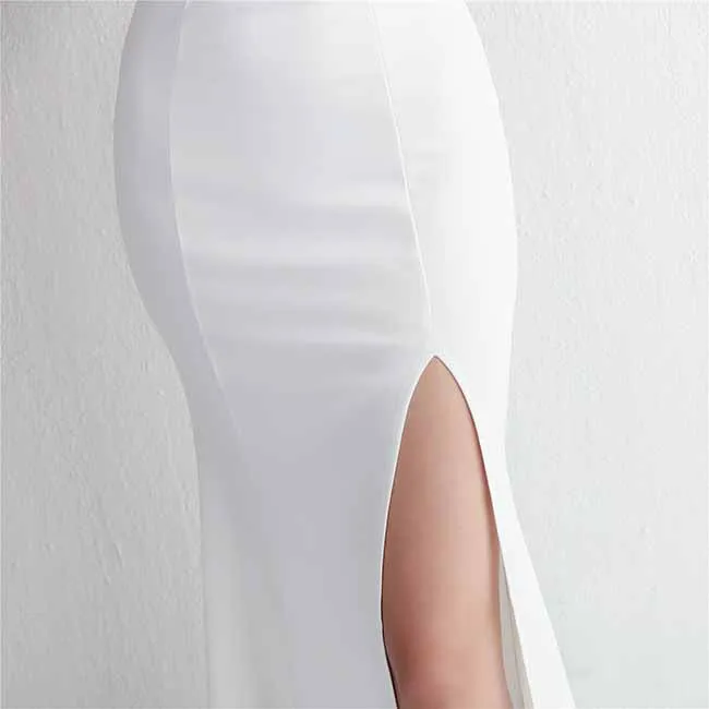 Women's Event Formal Dress Deep V Split Evening Cocktail Long Dress