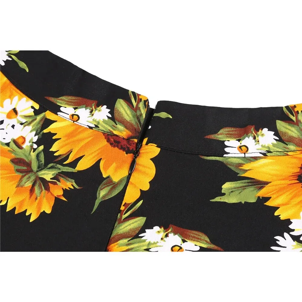 Women's floral pleated midi skirts