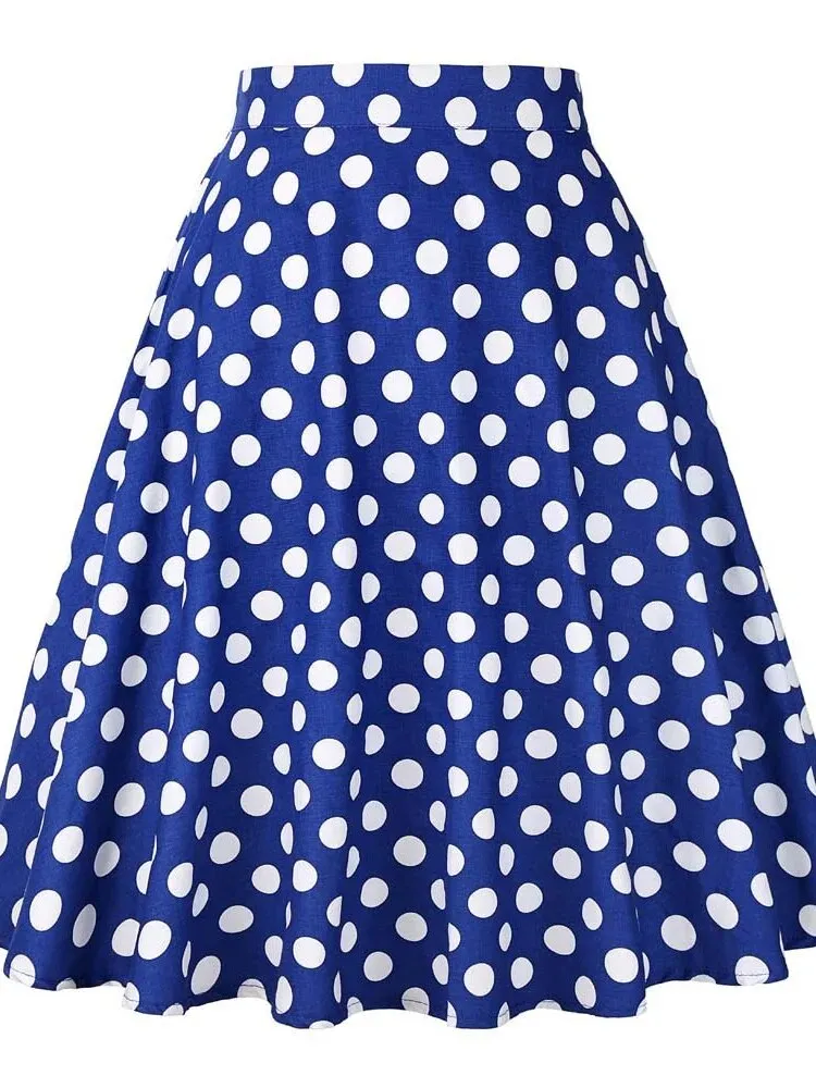 Women's floral pleated midi skirts