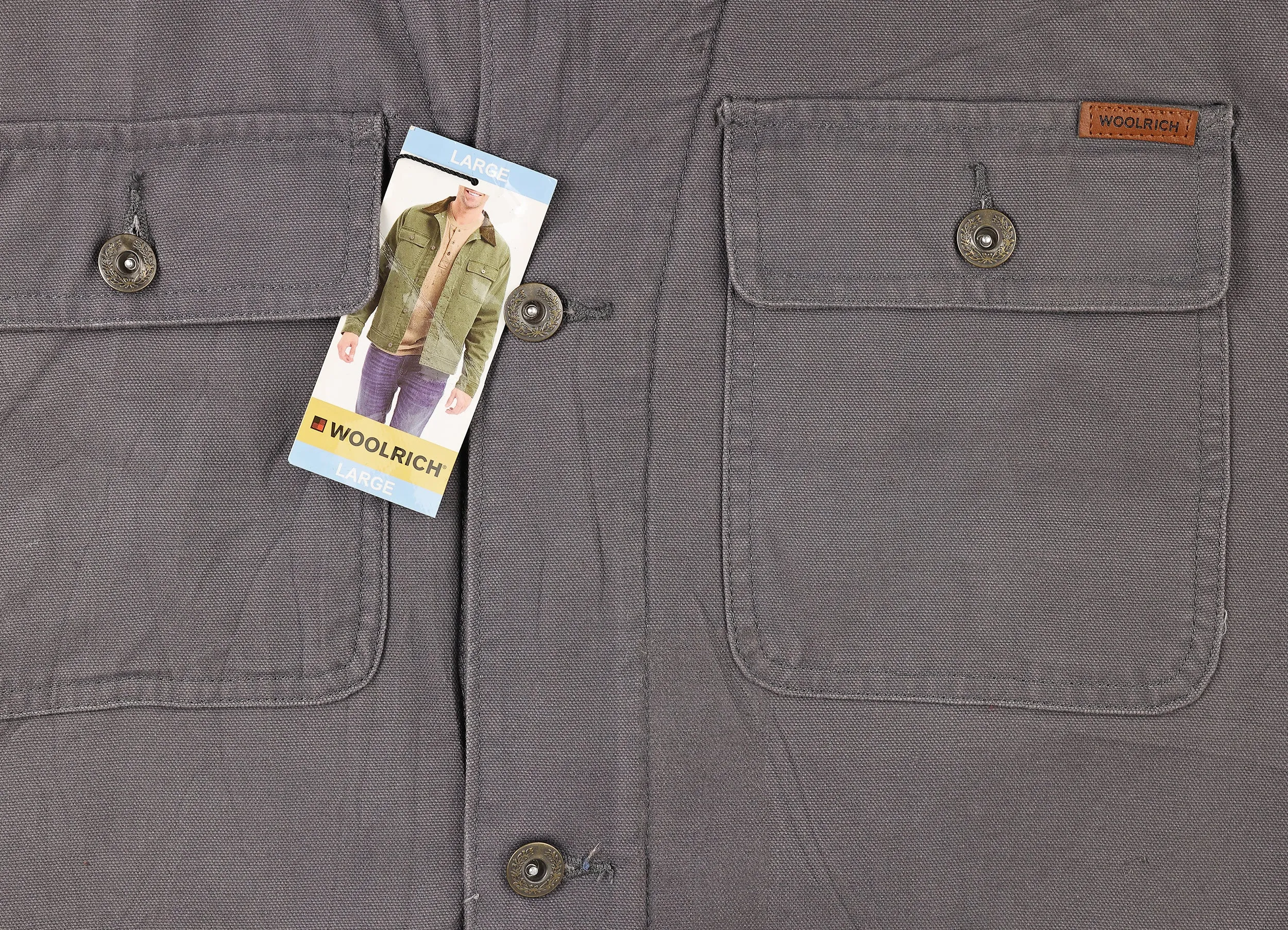 Woolrich Chore Work Jacket - Grey - L