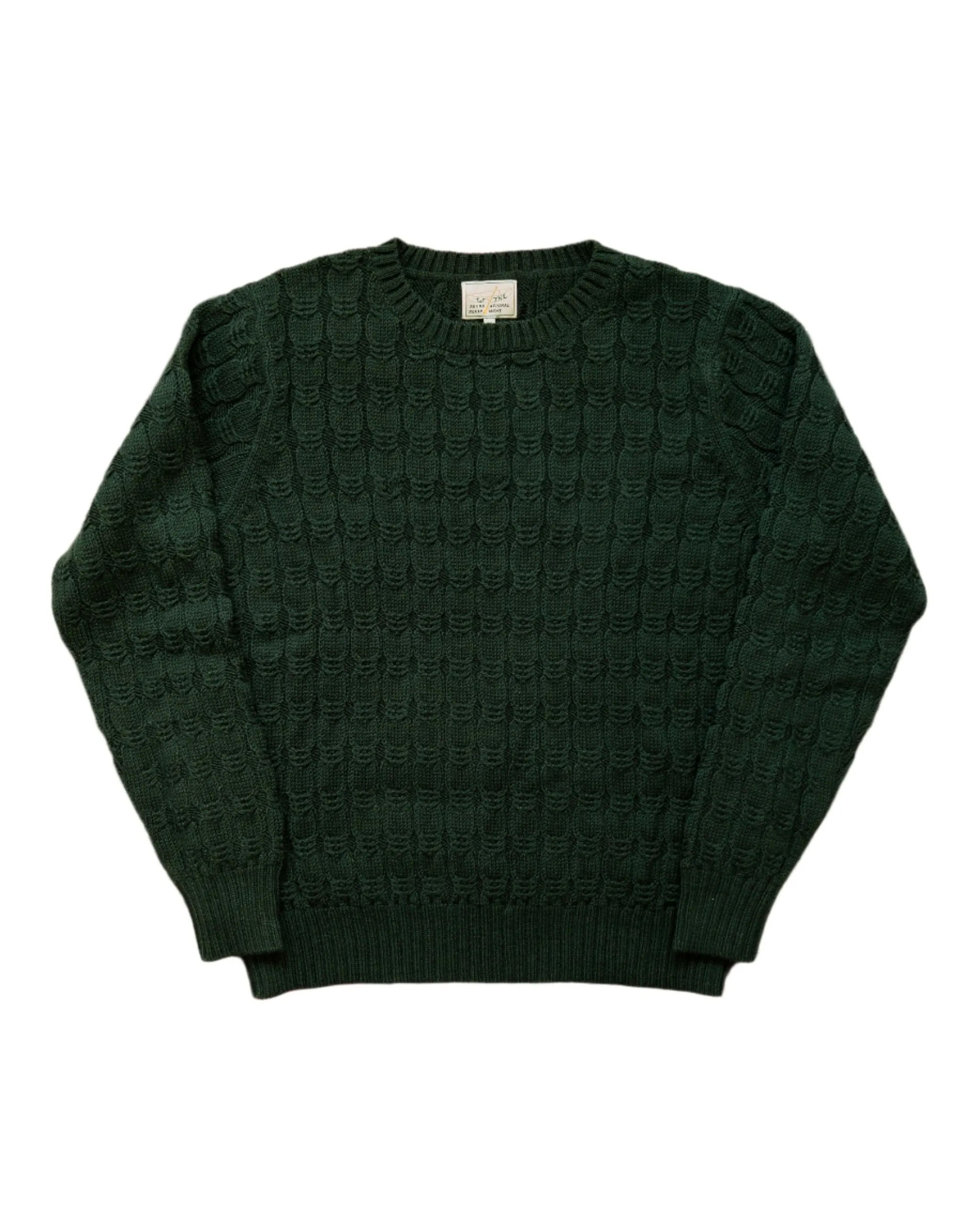 Wythe Highland Cableknit Sweater - Evergreen