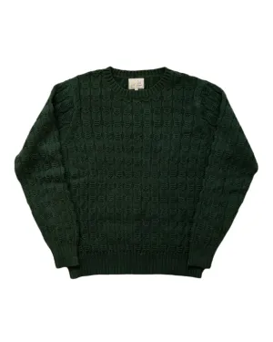 Wythe Highland Cableknit Sweater - Evergreen