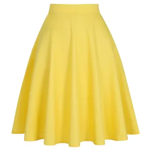 Yellow - Juliette Swing Skirt